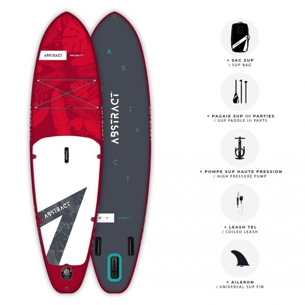 Planche de Paddle gonflable Abstract Palma 2021 Ruby avec ses accessoires inclus