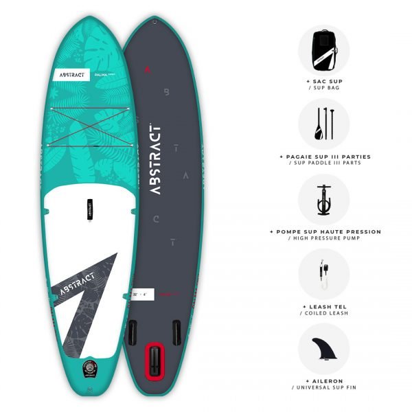 Planche de Paddle gonflable Abstract Palma 2021 Topaze avec ses accessoires inclus